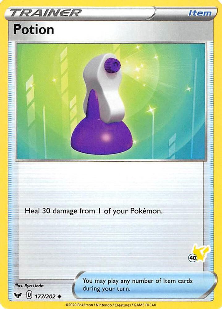 Potion (#40 Pikachu Stamped) 177/202 card from Battle Academy 2022