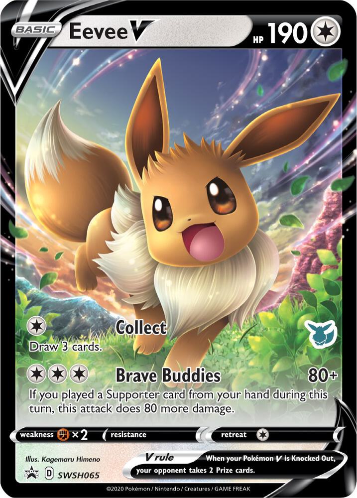 Eevee V (Eevee Stamped) SWSH065 card from Battle Academy 2022