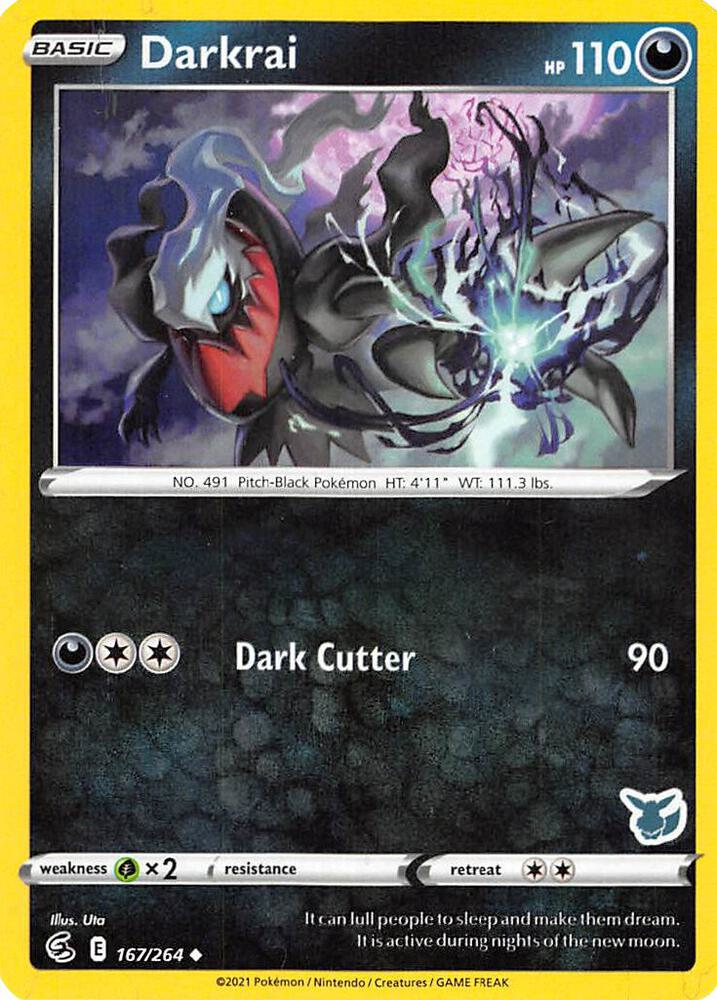Darkrai (Eevee Stamped) 167/264 card from Battle Academy 2022