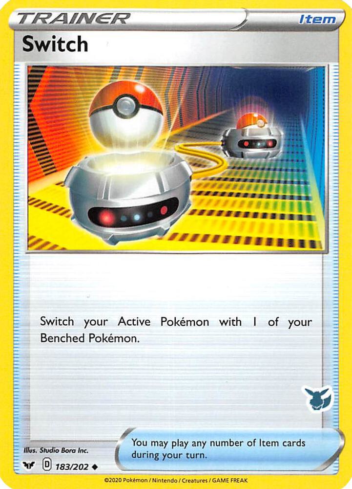 Switch (Eevee Stamped) 183/202 card from Battle Academy 2022