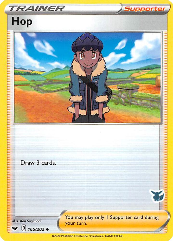 Hop (Eevee Stamped) 165/202 card from Battle Academy 2022