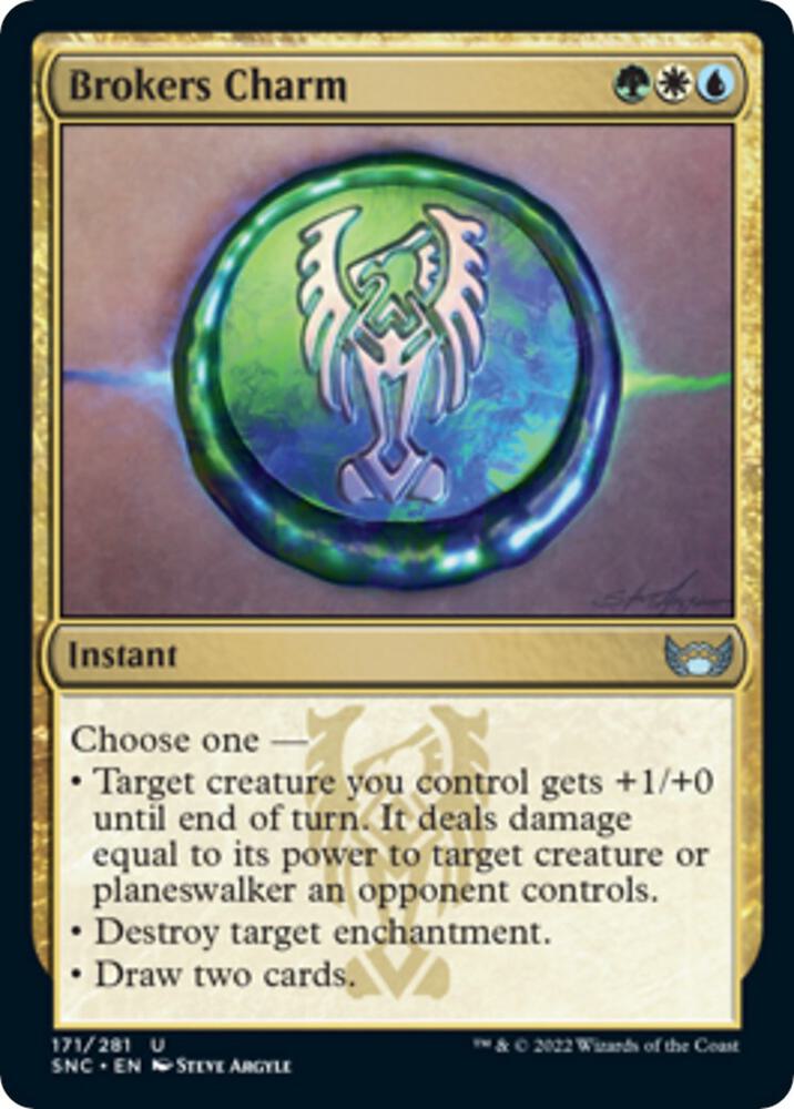 Brokers Charm 171 card from Streets of New Capenna