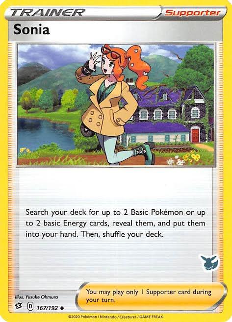 Sonia (Eevee Stamped) 167/192 card from Battle Academy 2022