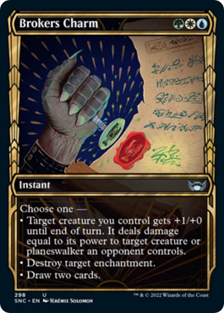 Brokers Charm (Showcase) 298 card from Streets of New Capenna