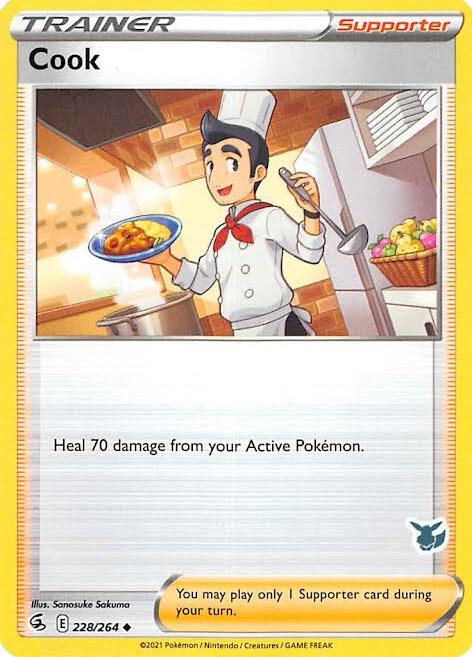 Cook (Eevee Stamped) 228/264 card from Battle Academy 2022