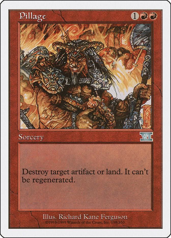 Pillage 198 card from Classic Sixth Edition