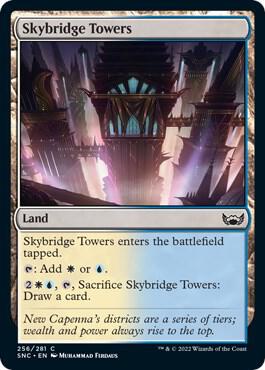 Skybridge Towers 256 card from Streets of New Capenna