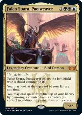 Falco Spara, Pactweaver 186 card from Streets of New Capenna