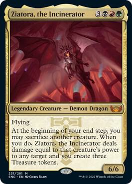 Ziatora, the Incinerator 231 card from Streets of New Capenna