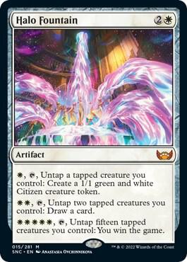 Halo Fountain 15 card from Streets of New Capenna