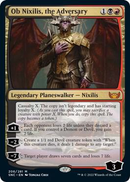 Ob Nixilis, the Adversary 206 card from Streets of New Capenna