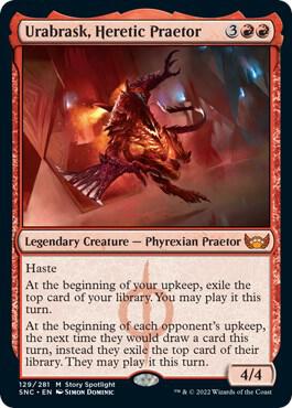 Urabrask, Heretic Praetor 129 card from Streets of New Capenna