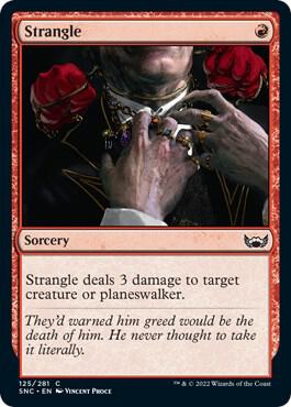 Strangle 125 card from Streets of New Capenna