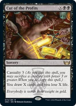 Cut of the Profits 72 card from Streets of New Capenna