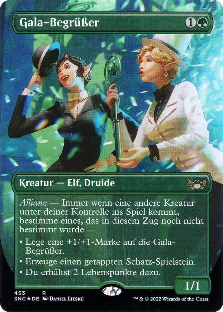 Gala Greeters (German) 453 card from Unique and Miscellaneous Promos