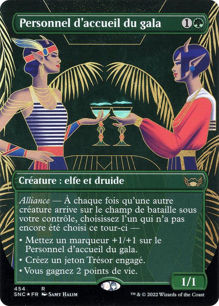 Gala Greeters (French) 454 card from Unique and Miscellaneous Promos
