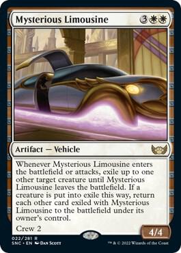 Mysterious Limousine 22 card from Streets of New Capenna