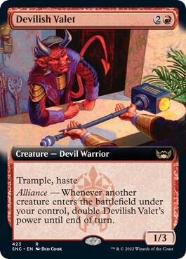 Devilish Valet (Extended Art) 423 card from Streets of New Capenna
