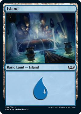 Island 264 card from Streets of New Capenna