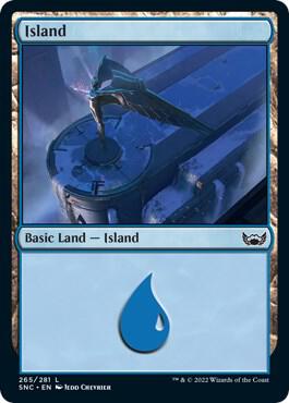Island 265 card from Streets of New Capenna