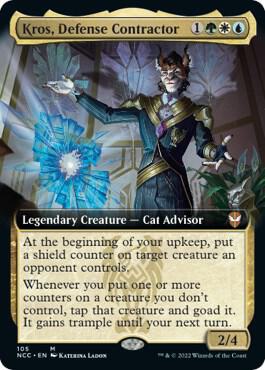 Kros, Defense Contractor (Extended Art) 105 card from Commander: Streets of New Capenna