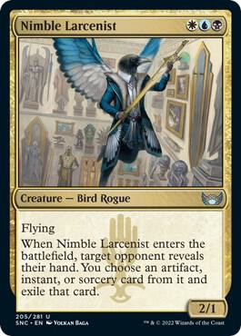 Nimble Larcenist 205 card from Streets of New Capenna