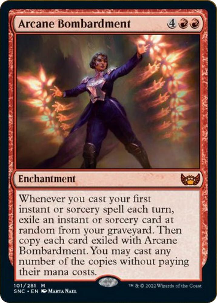 Arcane Bombardment 101 card from Streets of New Capenna