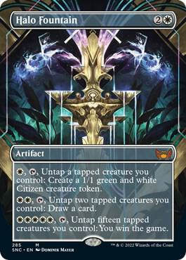 Halo Fountain (Borderless) 285 card from Streets of New Capenna