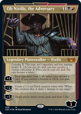 Ob Nixilis, the Adversary (Showcase) (Foil Etched) 448 card from Streets of New Capenna