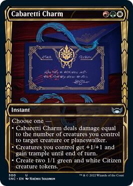 Cabaretti Charm (Showcase) 300 card from Streets of New Capenna
