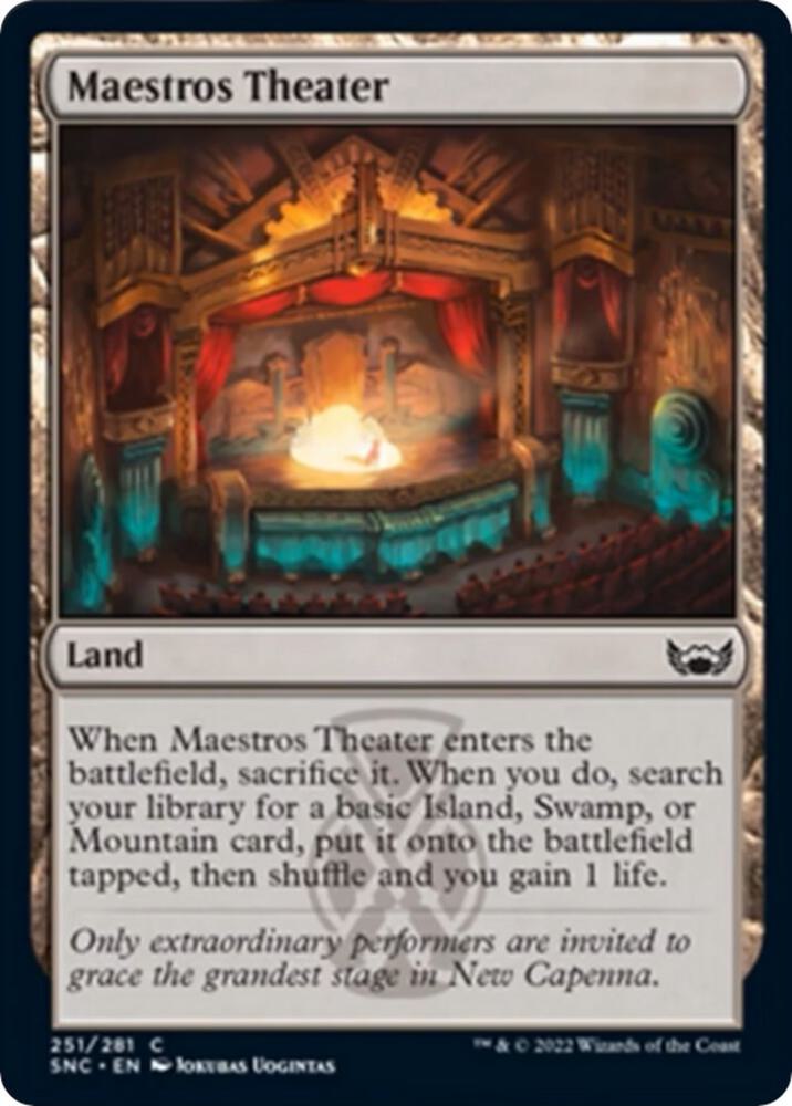 Maestros Theater 251 card from Streets of New Capenna