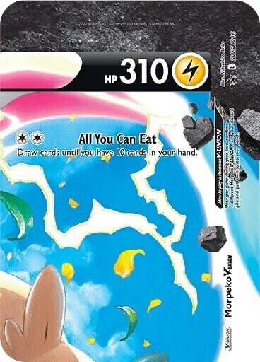 Morpeko V-Union SWSH216 card from SWSH: Sword & Shield Promo Cards
