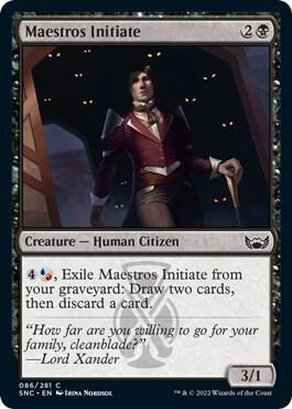 Maestros Initiate 86 card from Streets of New Capenna