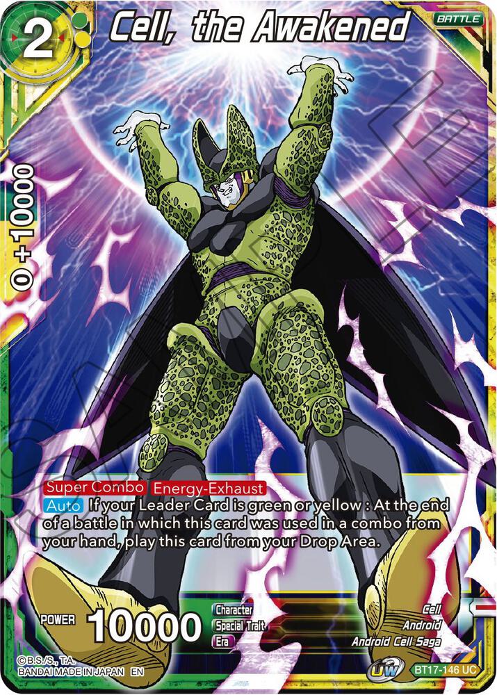 Cell, the Awakened BT17-146 card from Ultimate Squad