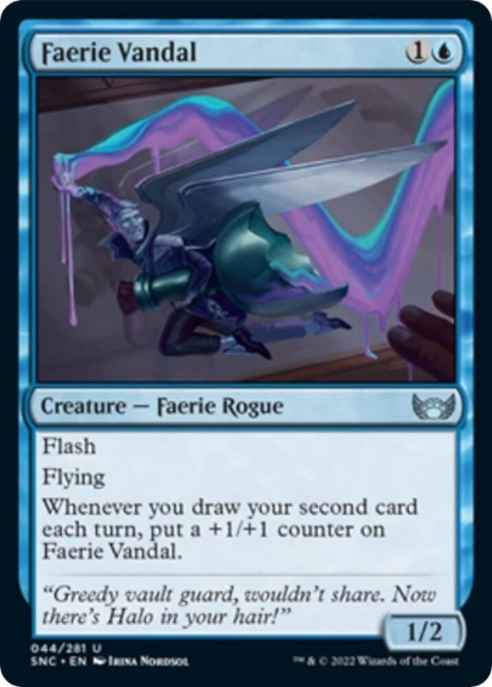 Faerie Vandal 44 card from Streets of New Capenna