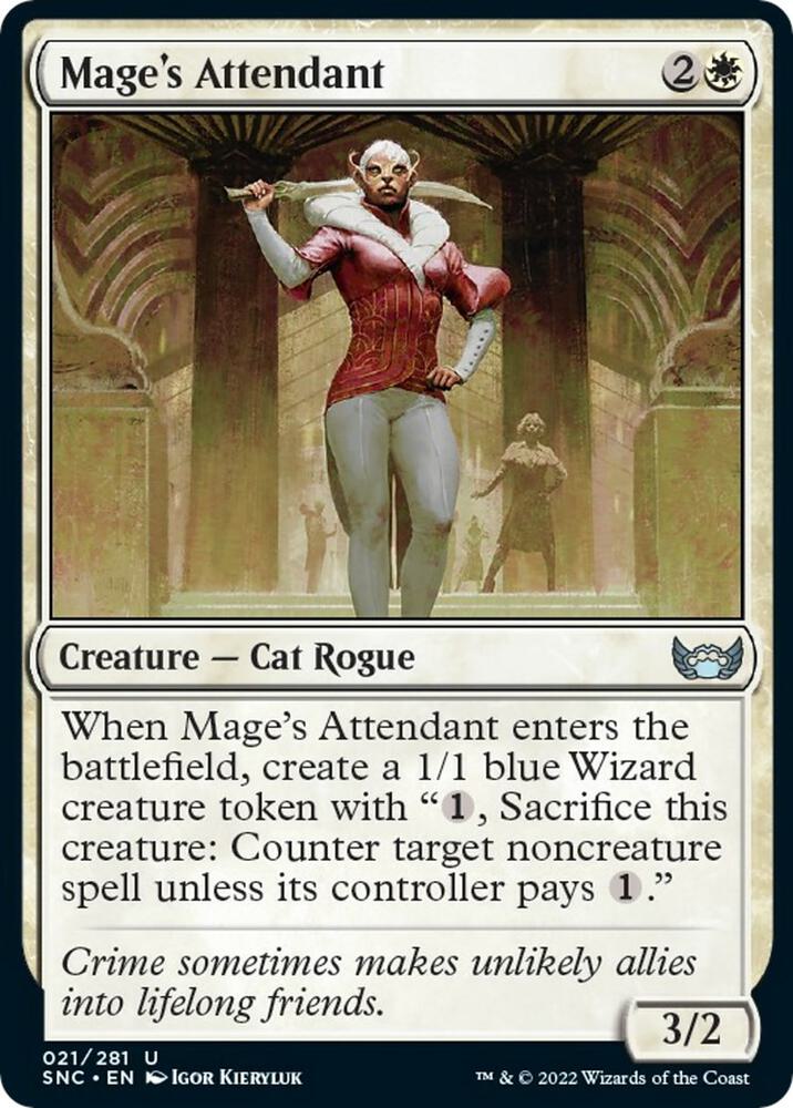 Mage's Attendant 21 card from Streets of New Capenna