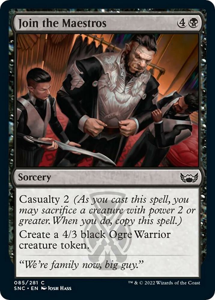 Join the Maestros 85 card from Streets of New Capenna