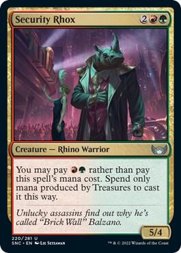 Security Rhox 220 card from Streets of New Capenna