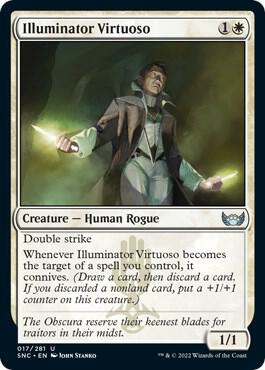 Illuminator Virtuoso 17 card from Streets of New Capenna