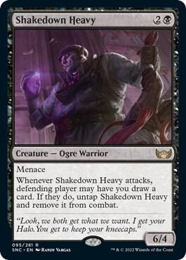Shakedown Heavy 95 card from Streets of New Capenna