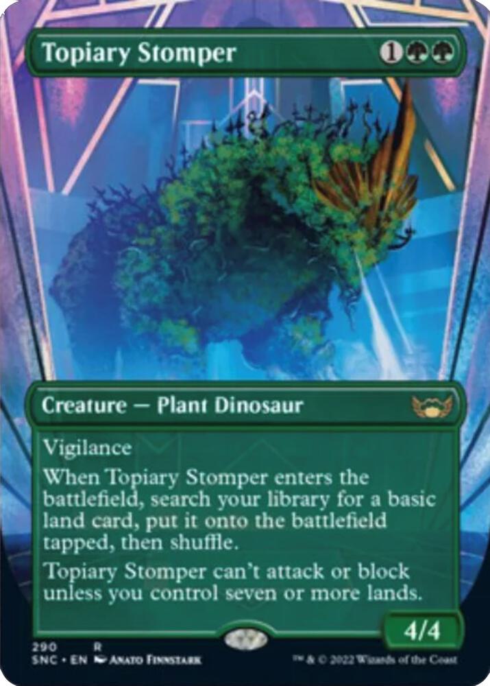 Topiary Stomper (Borderless) 290 card from Streets of New Capenna