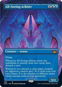 All-Seeing Arbiter (Borderless) 286 card from Streets of New Capenna
