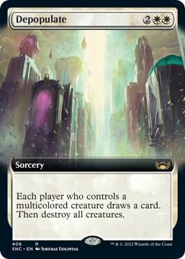 Depopulate (Extended Art) 406 card from Streets of New Capenna