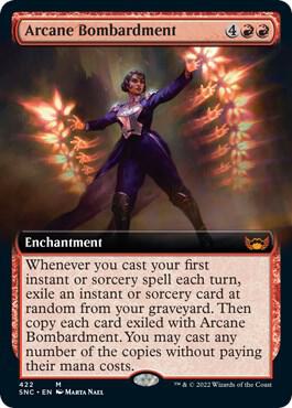 Arcane Bombardment (Extended Art) 422 card from Streets of New Capenna