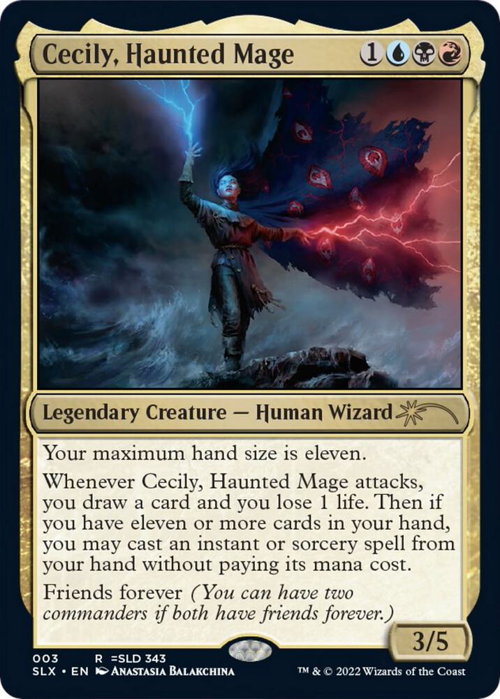 Cecily, Haunted Mage 3 card from SLX Cards