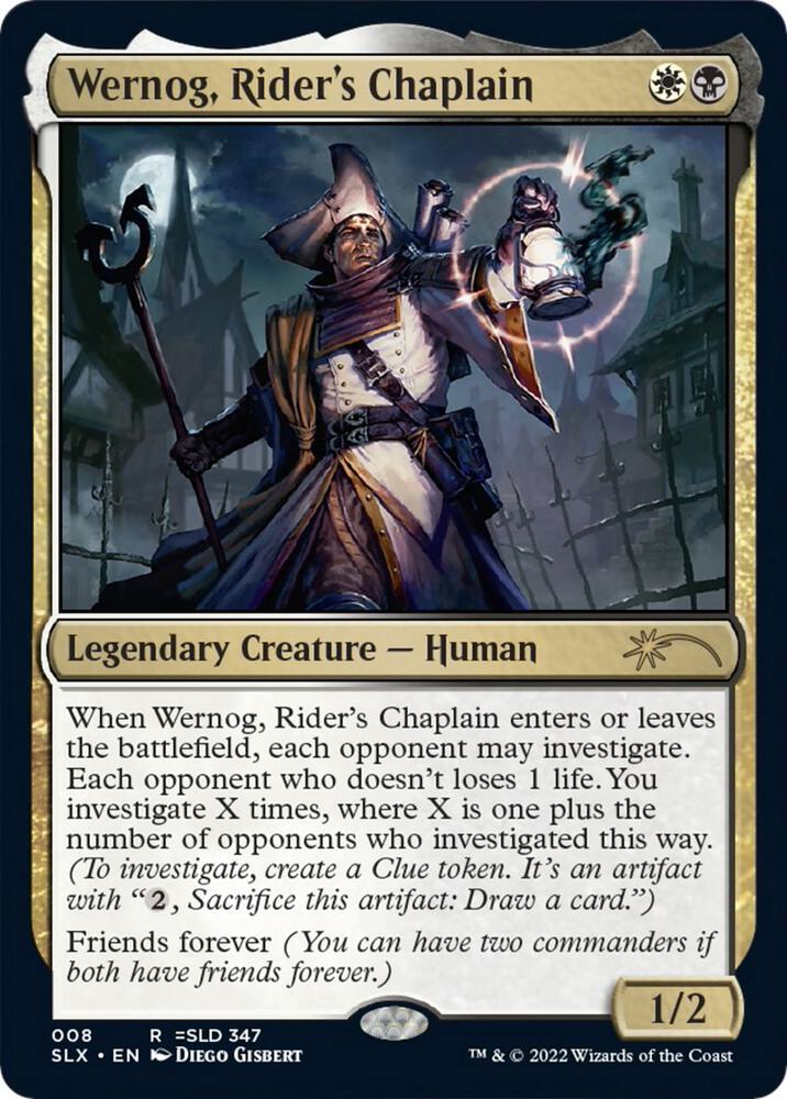 Wernog, Rider's Chaplain 8 card from SLX Cards