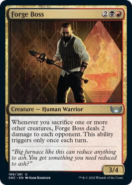 Forge Boss 189 card from Streets of New Capenna