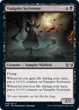 Vampire Scrivener 98 card from Streets of New Capenna