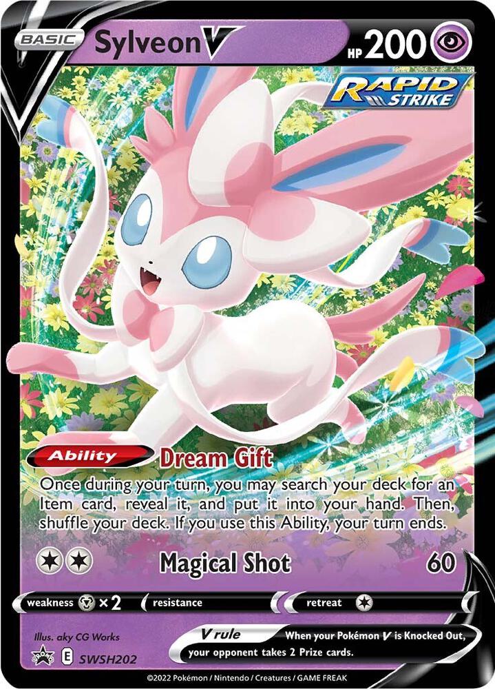 Sylveon V SWSH202 card from SWSH: Sword & Shield Promo Cards