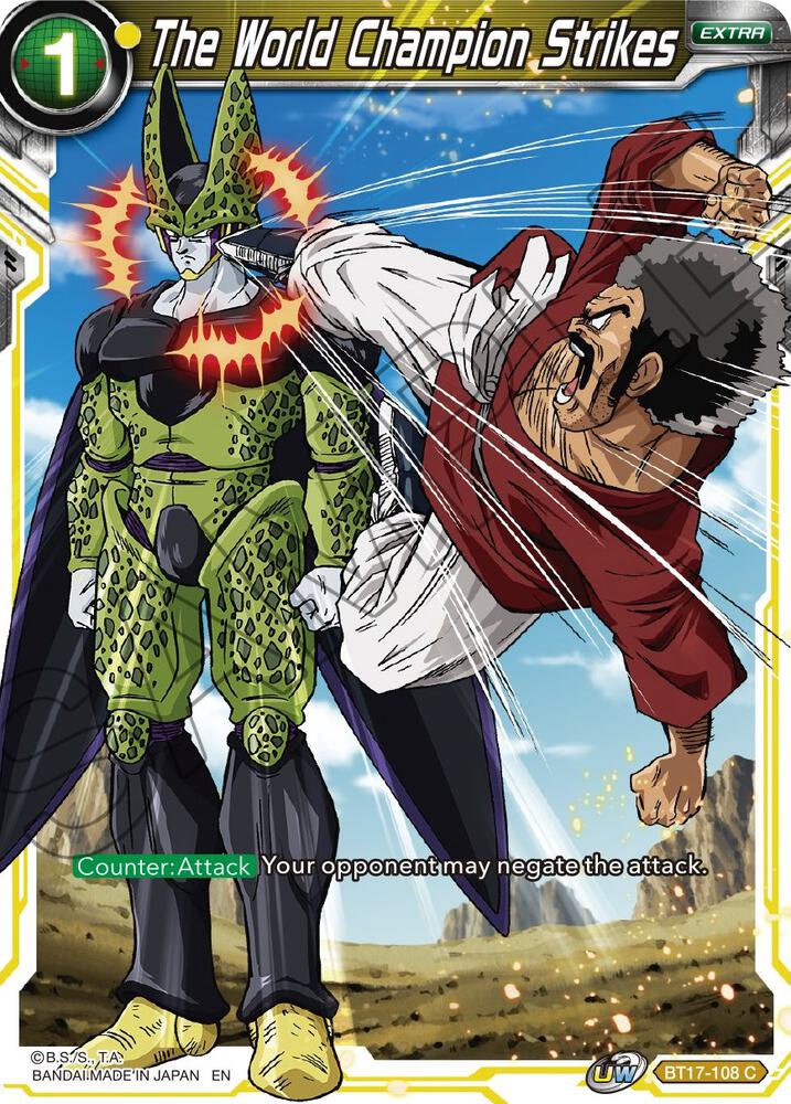 The World Champion Strikes BT17-108 card from Ultimate Squad